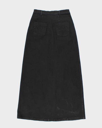 Vintage Y2k 00s Blue Max Jeans Embroidered Denim Skirt - XS