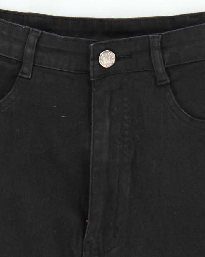 Vintage Y2k 00s Blue Max Jeans Embroidered Denim Skirt - XS