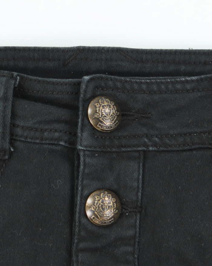 Vintage Y2k 00s Garula Studded Lace-Up Denim Mini Skort - XS