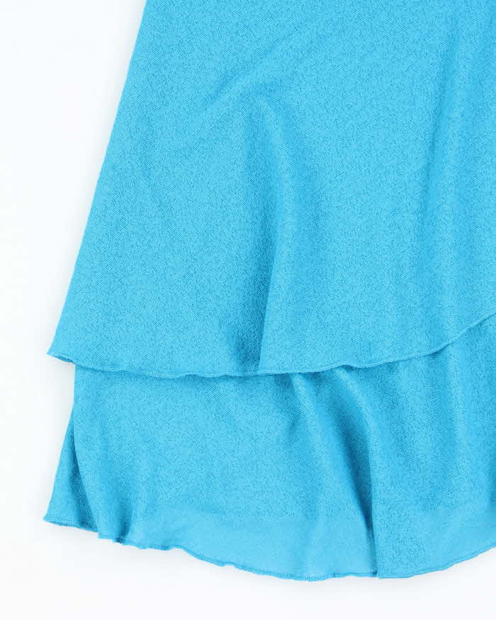 Vintage Y2k 00s Cover Me Blue Beach Cover Up Skirt - M