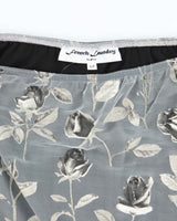 Vintage 90s French Laundry Mesh Handkerchief Hem Floral Skirt - S