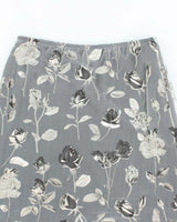 Vintage 90s French Laundry Mesh Handkerchief Hem Floral Skirt - S