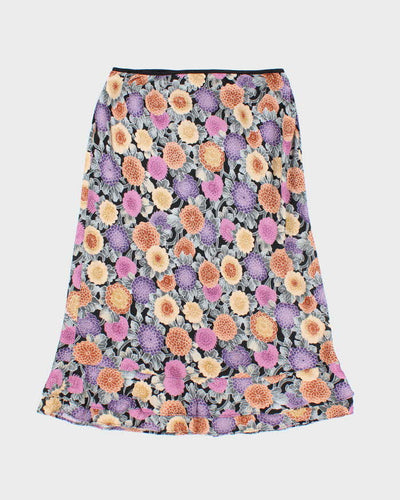 Vintage 90s Lauren M Floral Skirt - S