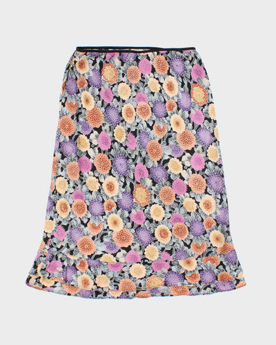 Vintage 90s Lauren M Floral Skirt - S