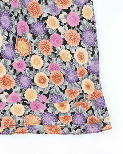 Vintage 90s Lauren M Floral Skirt - S