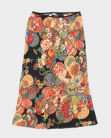 Vintage 90s Melissa Floral Pattern Skirt - S