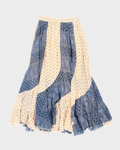 Vintage Made From The Earth Wear In Peace Floral Paisley Pattern Pattern Skirt - XS