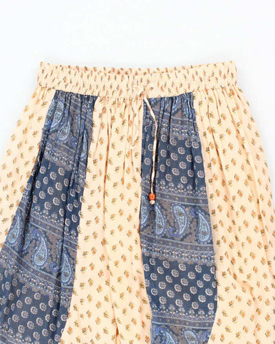 Vintage Made From The Earth Wear In Peace Floral Paisley Pattern Pattern Skirt - XS