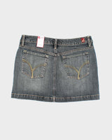 Deadstock Vintage Y2k 00s Dish Denim Skirt - S