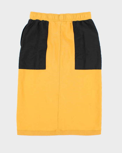 Vintage Stussy Yellow Jersey Skirt - S
