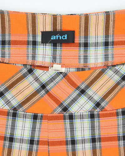 Vintage Y2k 00s And Checked Mini Skirt - S