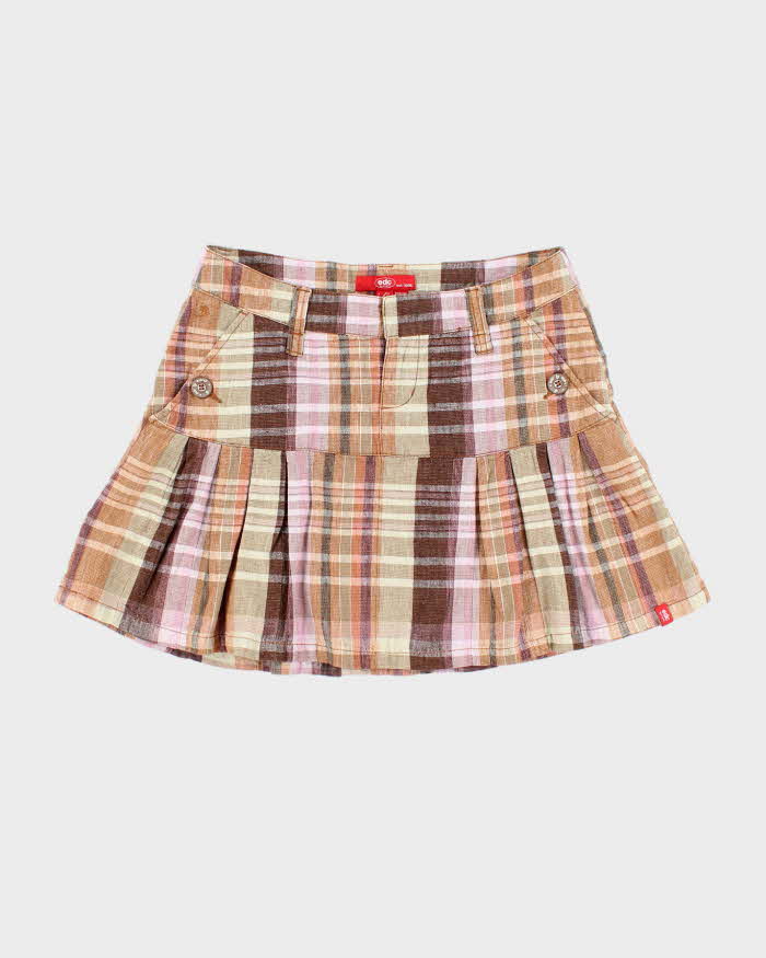 Vintage Y2k 00s EDC By Esprit Checked Mini Skirt - XS