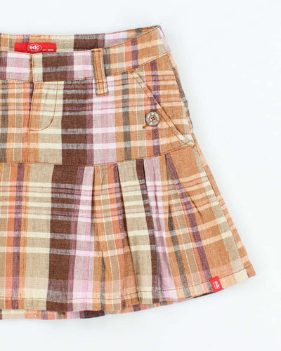 Vintage Y2k 00s EDC By Esprit Checked Mini Skirt - XS