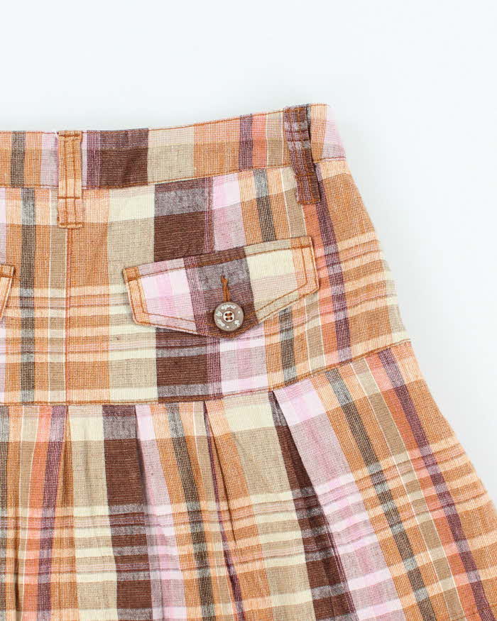 Vintage Y2k 00s EDC By Esprit Checked Mini Skirt - XS