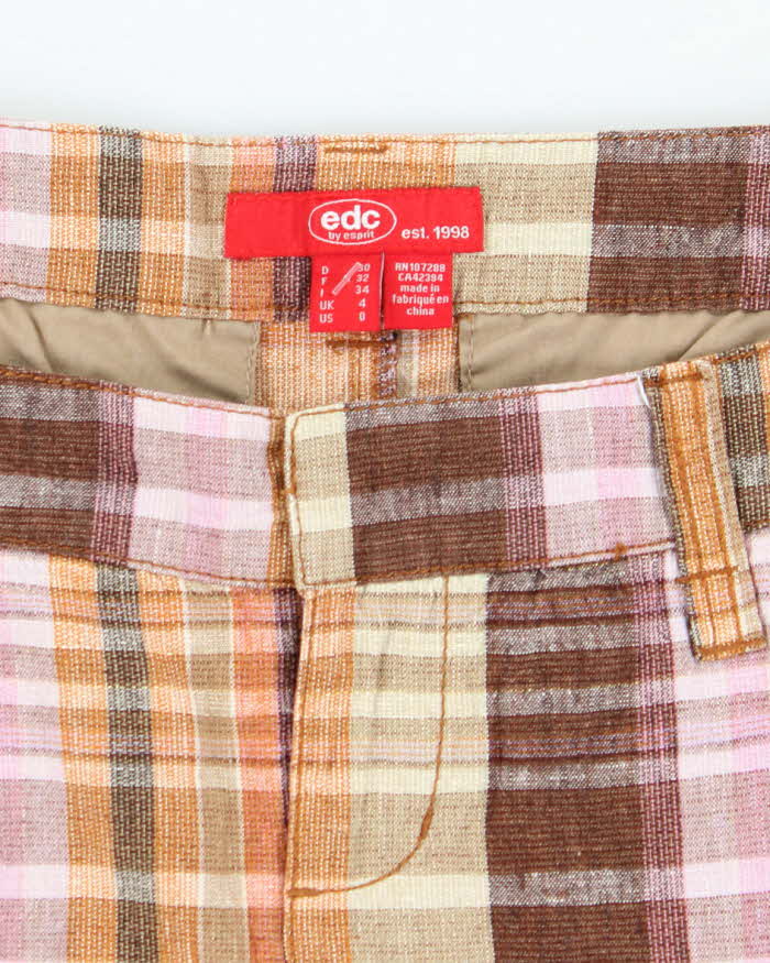 Vintage Y2k 00s EDC By Esprit Checked Mini Skirt - XS