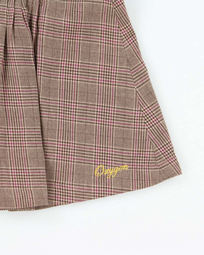 Vintage Y2k 00s Oxygen Checked Mini Skirt - S