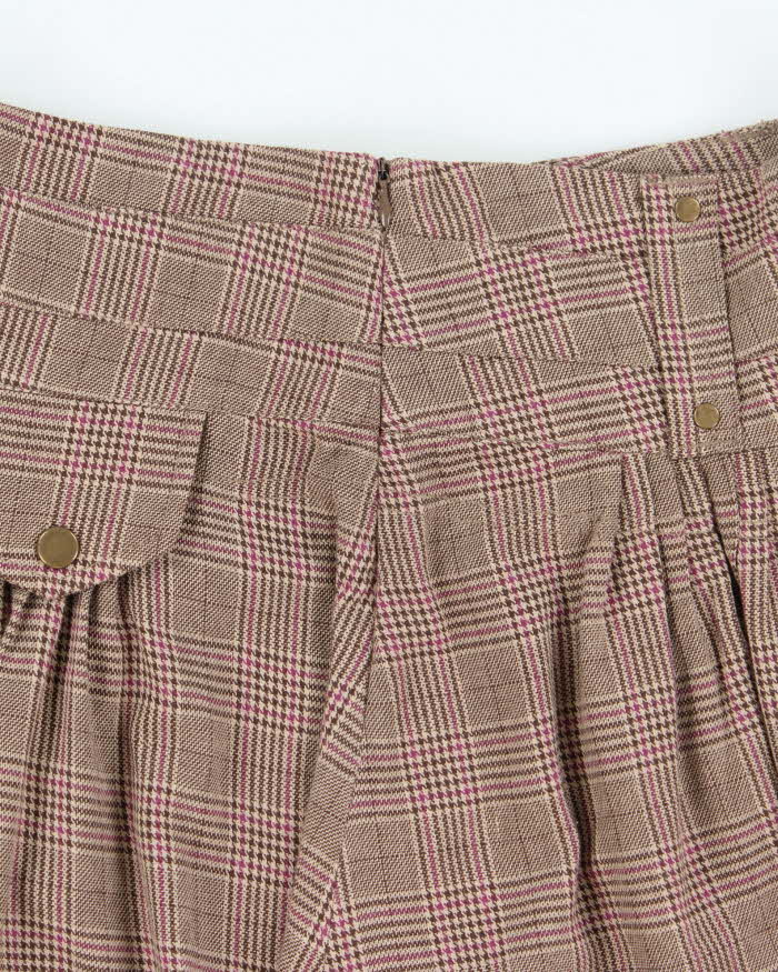 Vintage Y2k 00s Oxygen Checked Mini Skirt - S