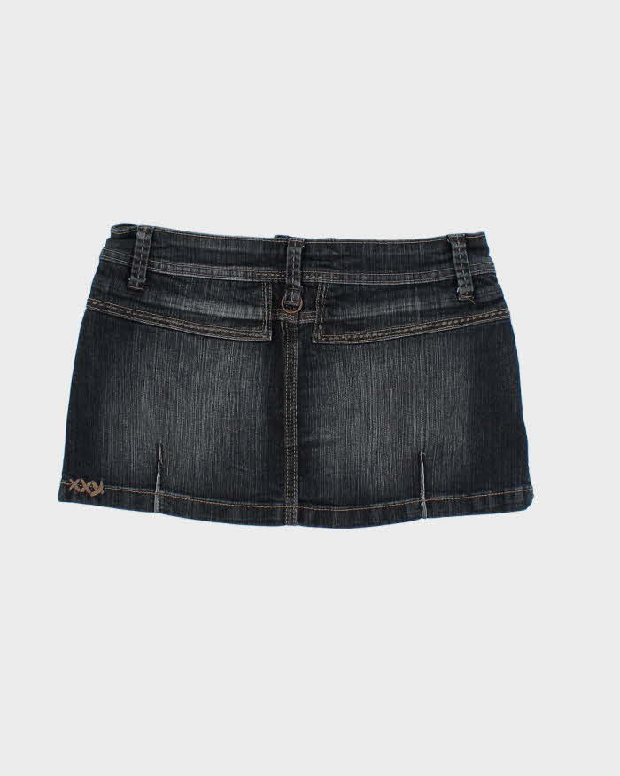 Vintage Y2k 00s Streetwear Society Denim Mini Skirt - XS