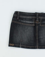 Vintage Y2k 00s Streetwear Society Denim Mini Skirt - XS