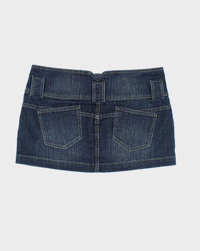 Vintage Y2k 00s Seduction Denim Mini Skirt - M