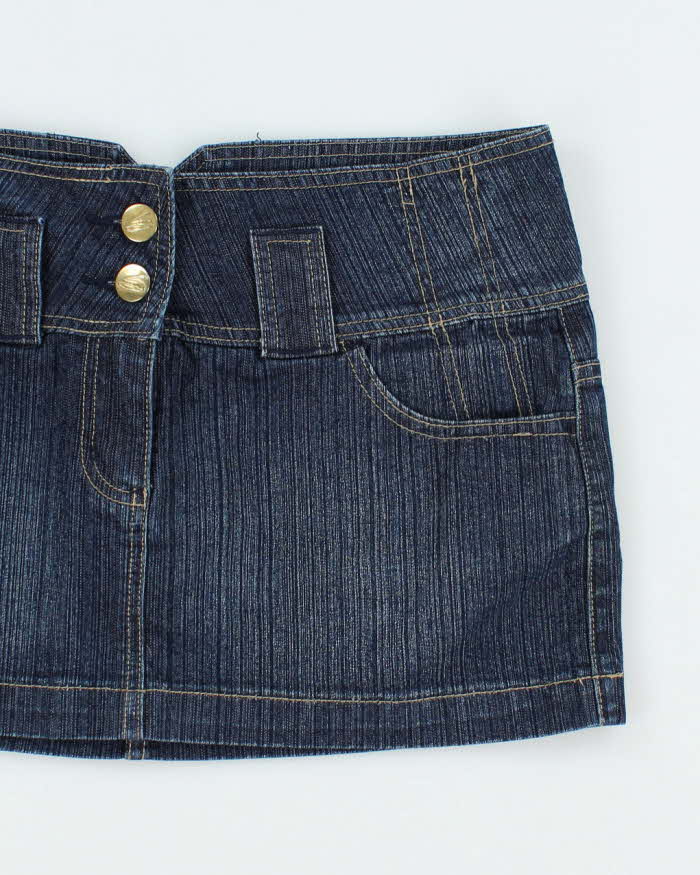 Vintage Y2k 00s Seduction Denim Mini Skirt - M