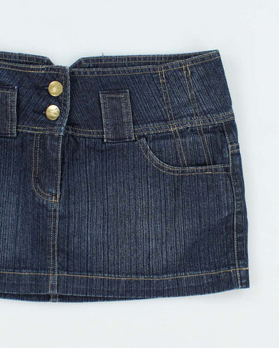 Vintage Y2k 00s Seduction Denim Mini Skirt - M