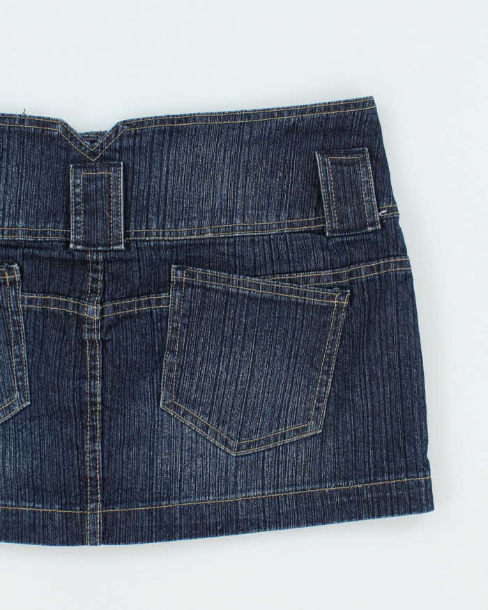 Vintage Y2k 00s Seduction Denim Mini Skirt - M