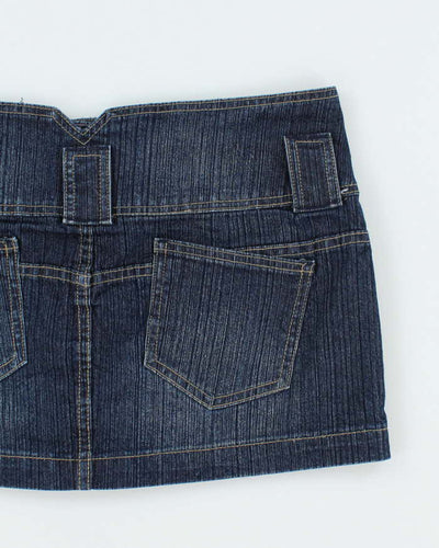 Vintage Y2k 00s Seduction Denim Mini Skirt - M
