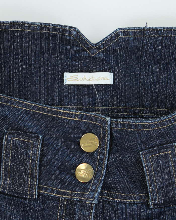Vintage Y2k 00s Seduction Denim Mini Skirt - M