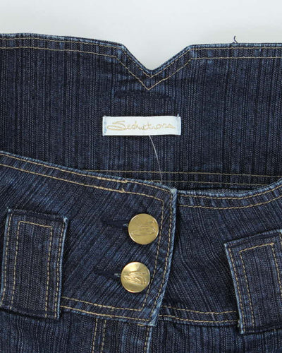 Vintage Y2k 00s Seduction Denim Mini Skirt - M