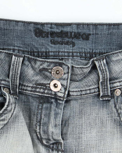 Vintage Y2k 00s Streetwear Society Mini Denim Skirt - S