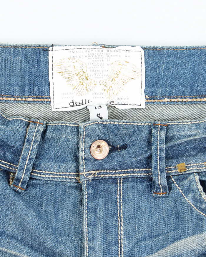 Vintage Y2k 00s Doll House Denim Mini Skirt - M