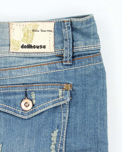 Vintage Y2k 00s Doll House Denim Mini Skirt - M
