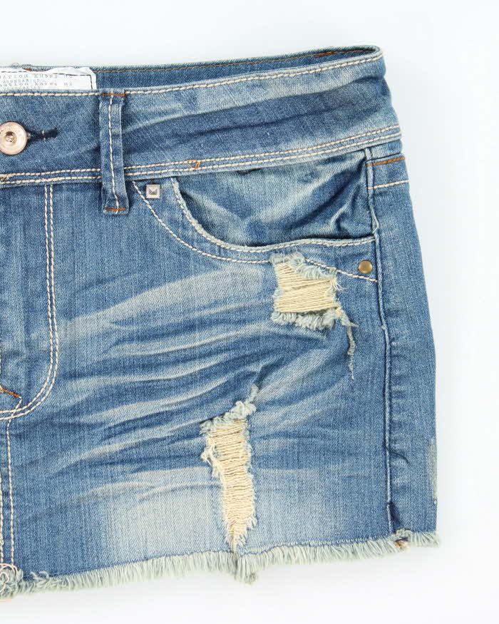 Vintage Y2k 00s Doll House Denim Mini Skirt - M