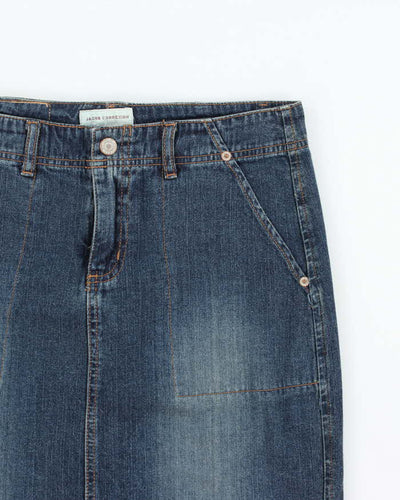 Vintage Y2k 00s Jacob Denim Maxi Skirt - S