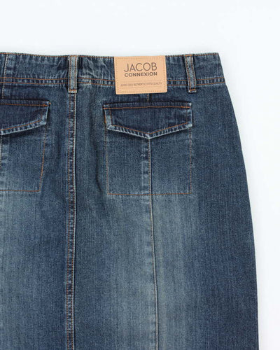 Vintage Y2k 00s Jacob Denim Maxi Skirt - S