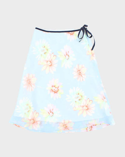 Vintage 90s Floral Midi Skirt - XS