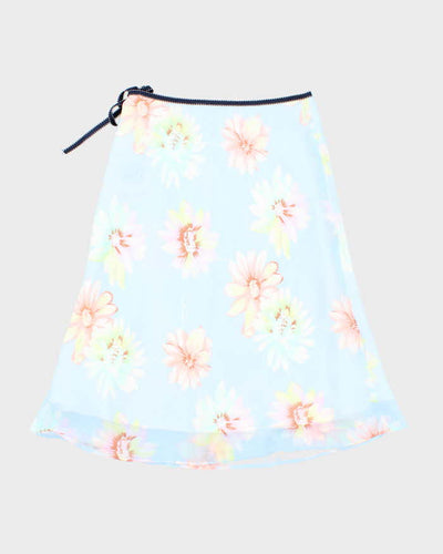 Vintage 90s Floral Midi Skirt - XS