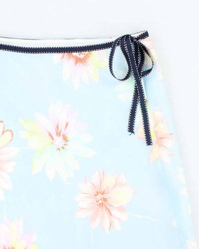 Vintage 90s Floral Midi Skirt - XS