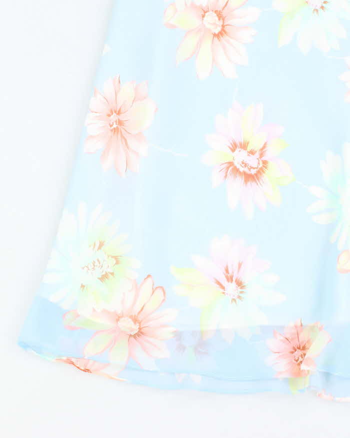 Vintage 90s Floral Midi Skirt - XS