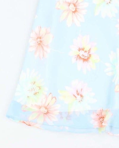 Vintage 90s Floral Midi Skirt - XS