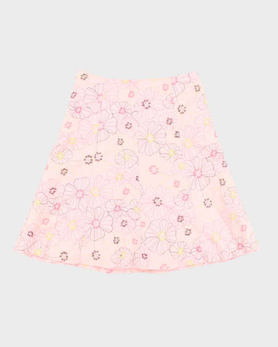 Vintage Y2k 00s Autograph New York Embroidered Floral Skirt - S
