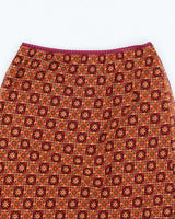 Vintage 90s Wanted Pattern Midi Skirt - S