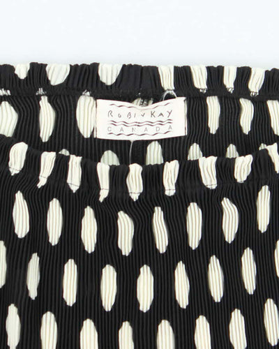 Vintage Y2k  00s Robin Kay Polka Dot Pleated Skirt - XS