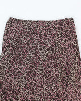 Vintage 90s Anne Klein Floral Silk Flowy Skirt - XS