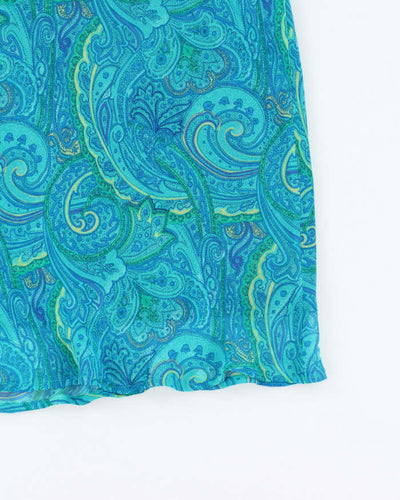 Vintage 90s Mezzanotte Paisley Pattern Skirt - S