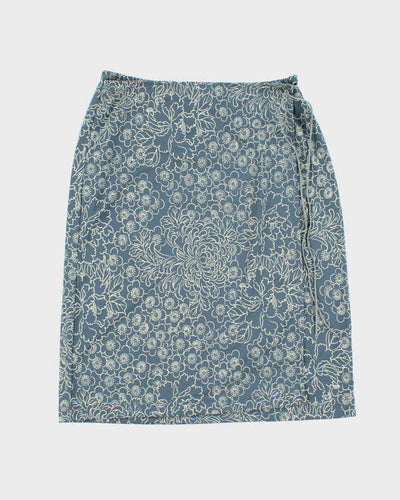 Vintage 90s BCBG Faux Wrap Floral Skirt - S