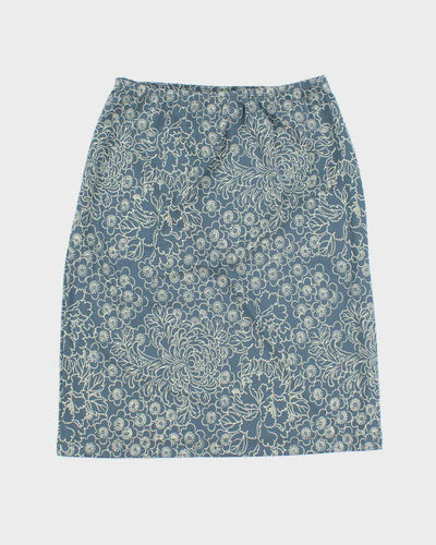 Vintage 90s BCBG Faux Wrap Floral Skirt - S