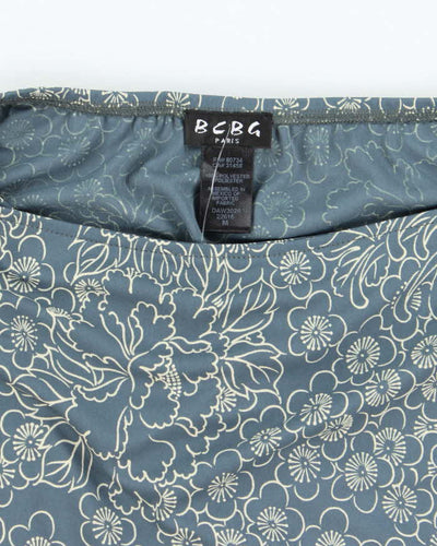 Vintage 90s BCBG Faux Wrap Floral Skirt - S