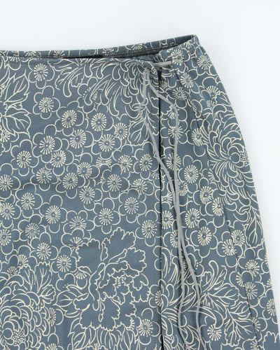 Vintage 90s BCBG Faux Wrap Floral Skirt - S